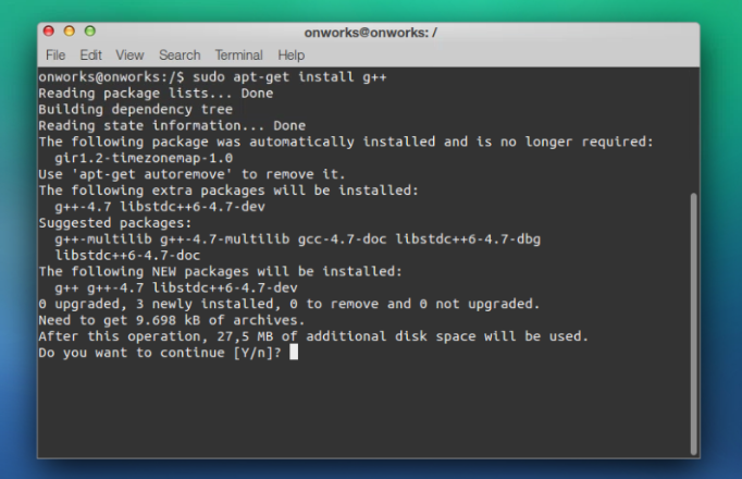 g++ compiler download mac